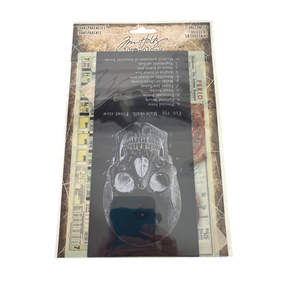 Tim Holtz Idea-ology Transparencies Halloween New TH94272 Assemblage Mixed Media